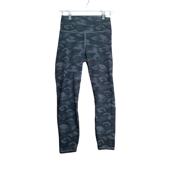 FABLETICS Women Define PowerHold Legging Small 7/8 Charcoal Camo Gray High Waist - Picture 1 of 10